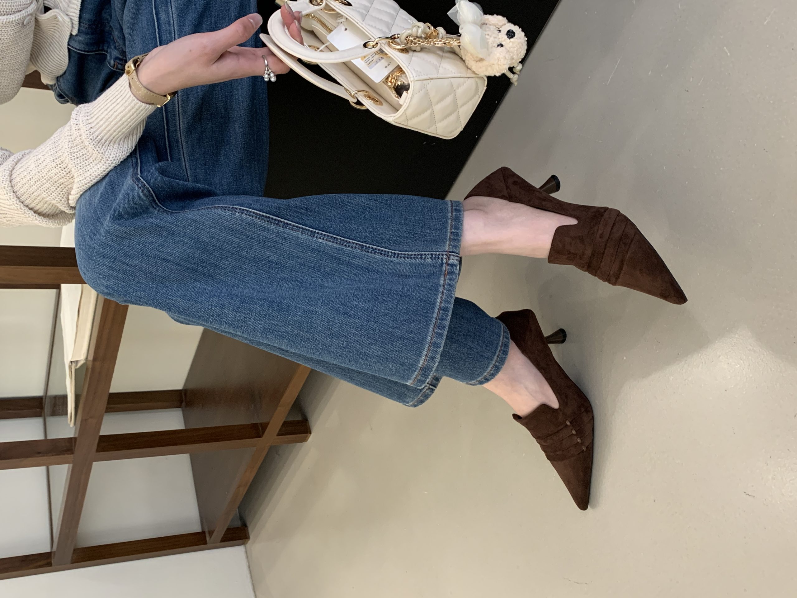 2026 New Spring French Retro Buckle Kitten Heel Pointed Toe Slip-On Comfortable Women's Shoes